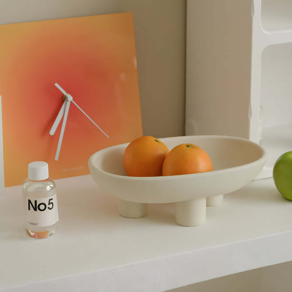 Ceramic Three-Legged Fruit & Snack Plate