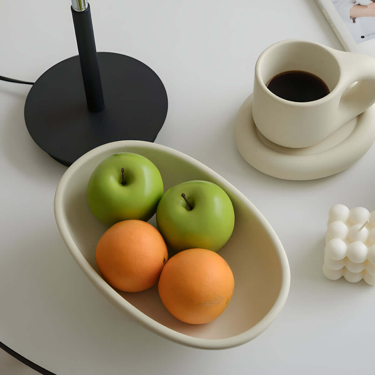 Ceramic Three-Legged Fruit & Snack Plate